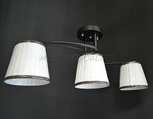 Люстра потолочная трехрожковая Мелодия Света Е27 Черная картинка 